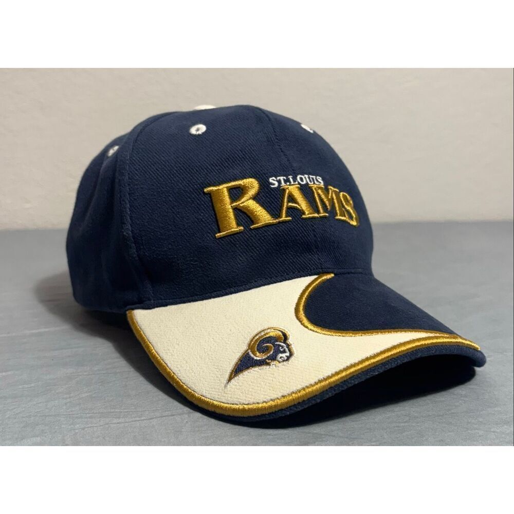 St Louis Rams Hat Cap Official NFL Adult Adjustable Strapback Vintage LA Retro